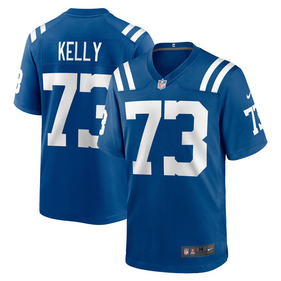 Men Indianapolis Colts 73 Dennis Kelly Nike Royal Game Player NFL Jersey